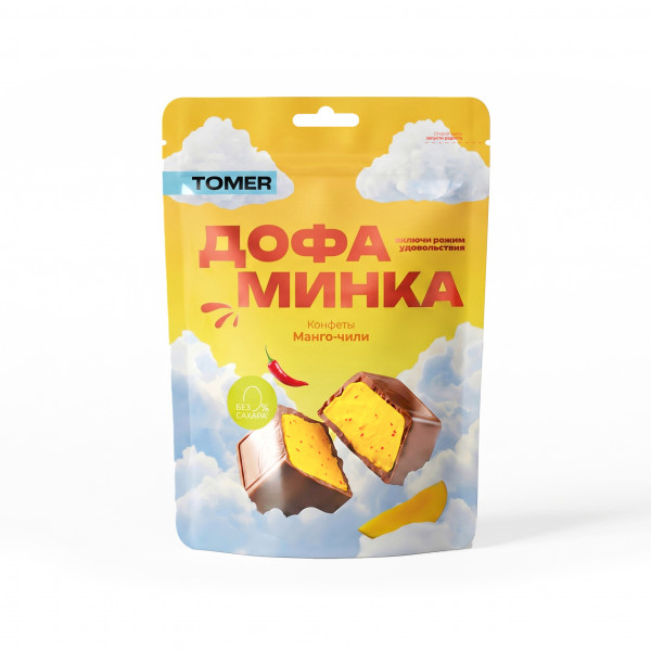 №1 Фабрика Томер   Дофаминка Конфеты Манго-Чили, 125г  в Верхней Салде