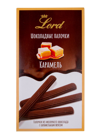№1 TM LORD Палочки из молочного шоколада с карамельным вкусом, 80 гр в Верхней Салде