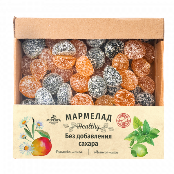 №1 Меренга Мармелад в кокосовой обсыпке Ромашка+Мелисса , 800г     в Верхней Салде