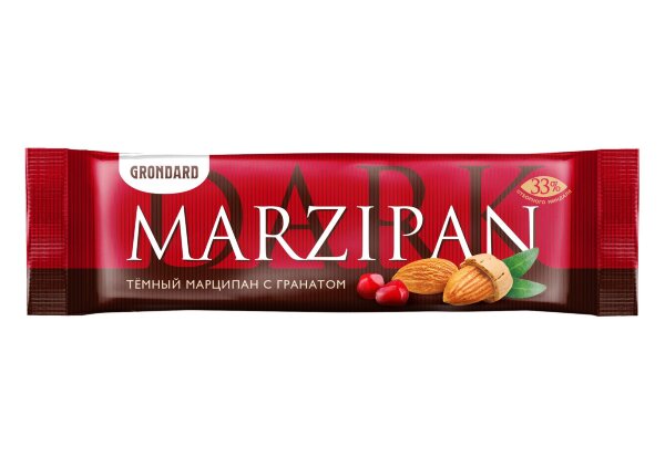 №1 TM Grondard     (10973) Батончики глазированные Марципановые ГРАНАТ, (24шт по 50г)       в Верхней Салде
