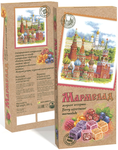  Сладарт Мармелад Ассорти ягодное в сахарной пудре, 200г    в Верхней Салде