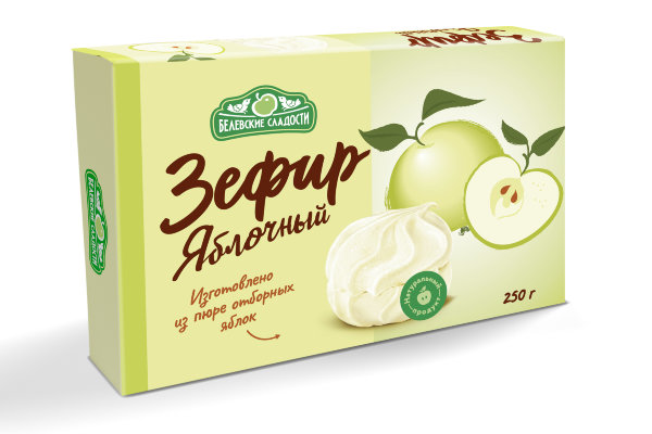 №2 Зефир белевский "Яблочный" 250г в Верхней Салде